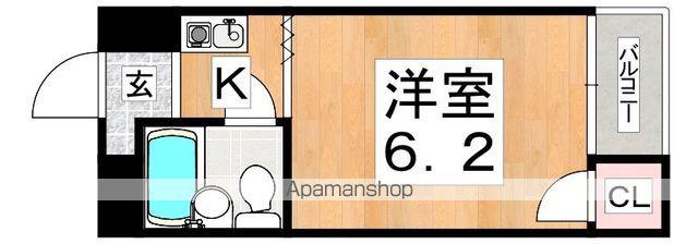 ルームハイツ5(1K/5階)の間取り写真