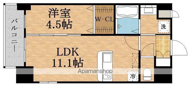 SAINTLOUISKYOBASHIセントルイス京橋(1LDK/3階)の間取り写真