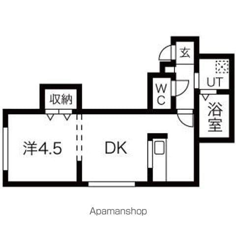 エースマンション(1DK/3階)の間取り写真