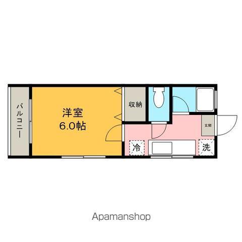 ハイムオーランド(ワンルーム/1階)の間取り写真