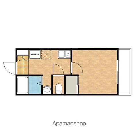 ハイツコスモ(1K/1階)の間取り写真