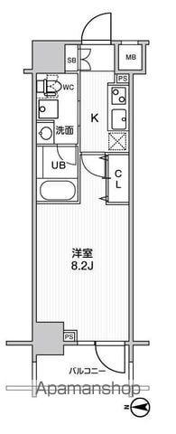 ステージグランデ錦糸町2(1K/5階)の間取り写真