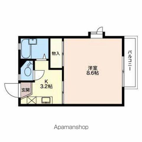 フレグランス悠(1K/1階)の間取り写真