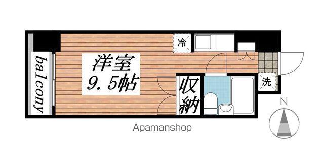 メゾンドプリューム(ワンルーム/5階)の間取り写真