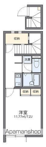 レオネクストアンソレイユ(1K/2階)の間取り写真