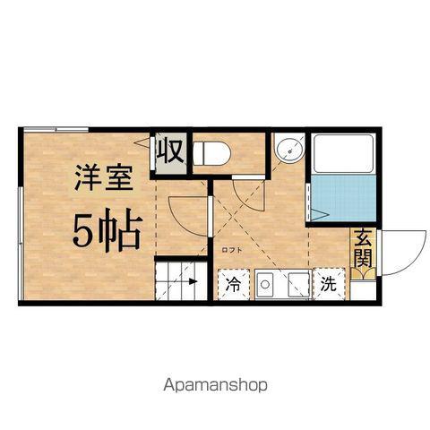 メゾン・ド・セリーヌ(1K/2階)の間取り写真