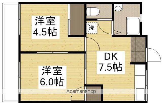 エトワール高屋ビル(2DK/3階)の間取り写真
