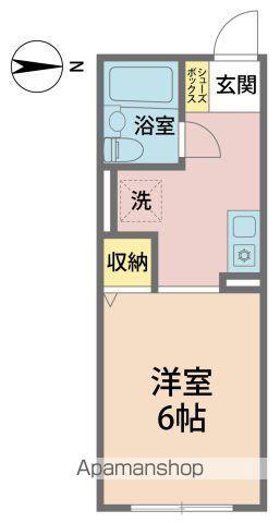 レスポワール(ワンルーム/2階)の間取り写真