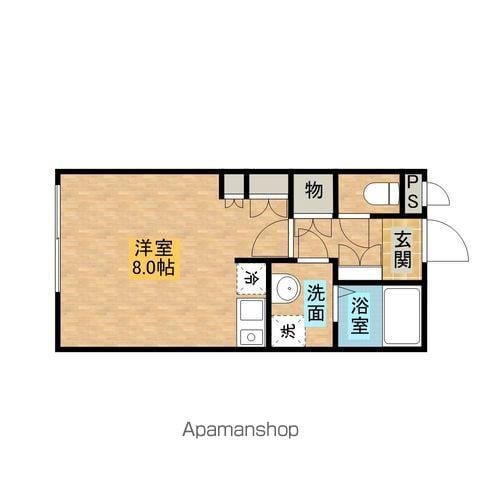 和幸ハイツ白岡(ワンルーム/1階)の間取り写真