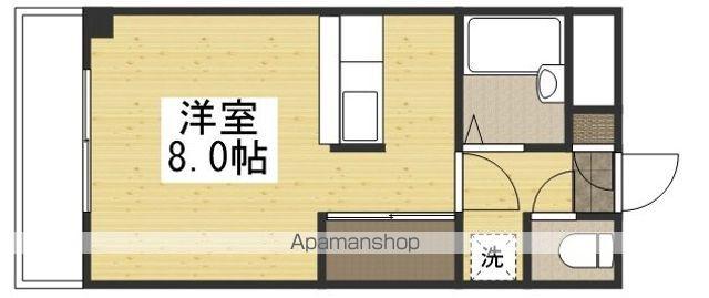 プレアール笹沖(ワンルーム/2階)の間取り写真