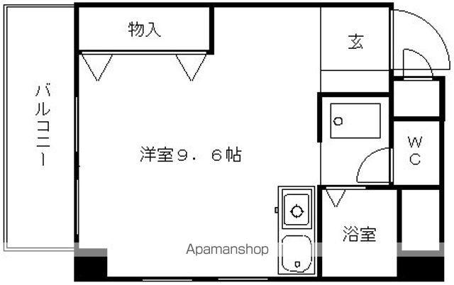 コーポミュー(ワンルーム/2階)の間取り写真