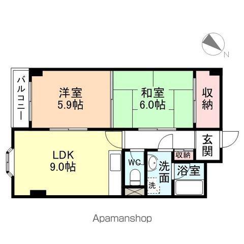 リアライズ千歳(2DK/8階)の間取り写真