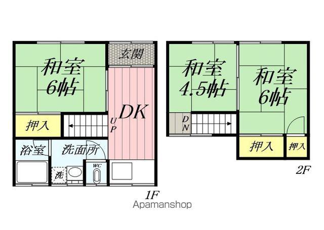 栄荘Ｂ(3DK)の間取り写真