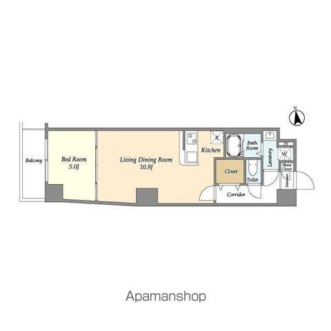 アルファコート西新井(1LDK/5階)の間取り写真