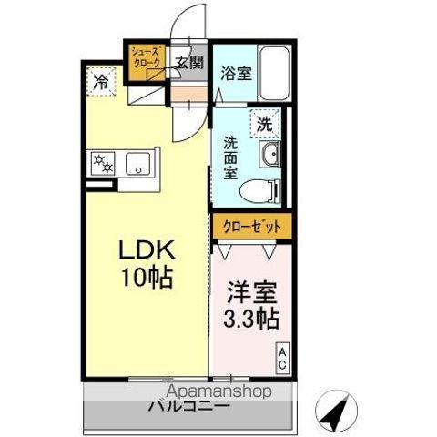 BIZ STAY 弘前(1LDK/1階)の間取り写真