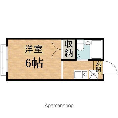 アパルトメントエスポワール(ワンルーム/2階)の間取り写真