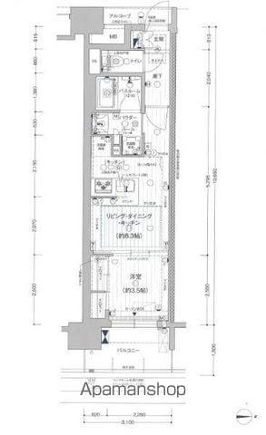 プレサンス ロジェ 名古屋駅ノース FRONT(1LDK/7階)の間取り写真