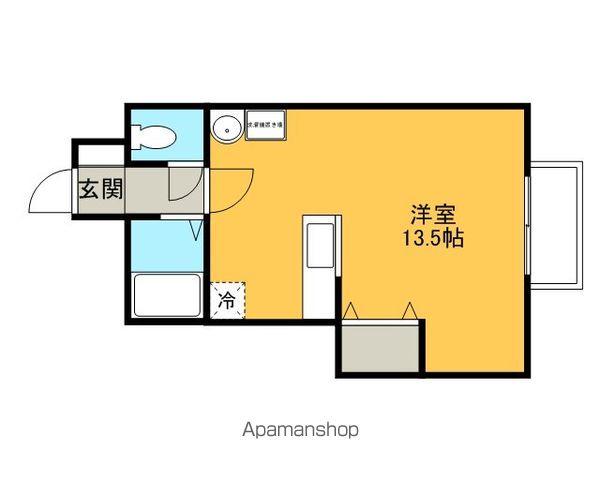 グランビュー船岡Ⅱ(ワンルーム/1階)の間取り写真