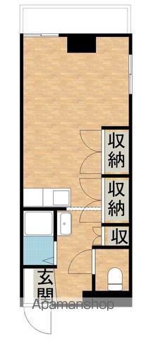 宮田ビル(ワンルーム/3階)の間取り写真