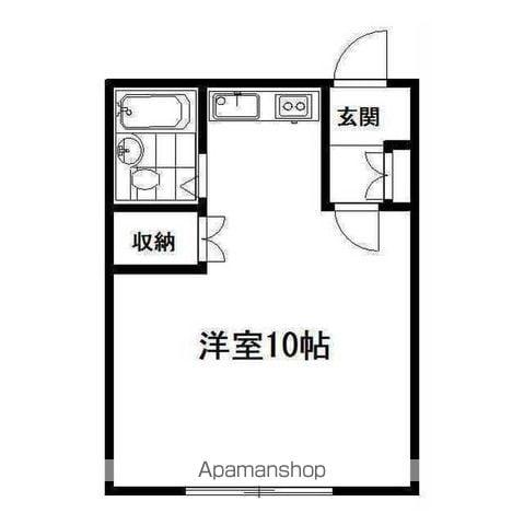 Vハウス(1K/2階)の間取り写真