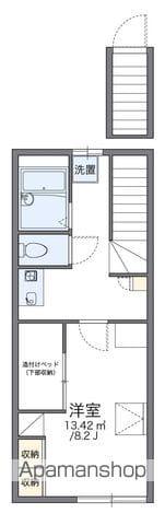 レオパレスわかな(1K/2階)の間取り写真