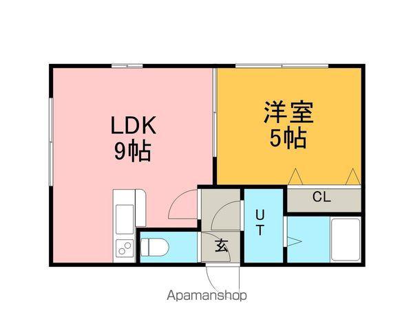 カステル大曲(1DK/1階)の間取り写真