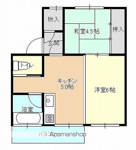 パーク さくらの(1LDK/3階)の間取り写真