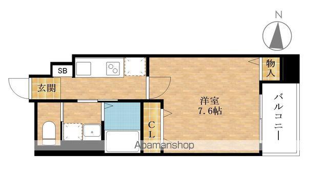 エルミナ リヴァージュ(1K/3階)の間取り写真