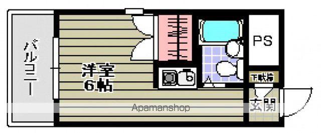 プラスパー東雲(ワンルーム/3階)の間取り写真