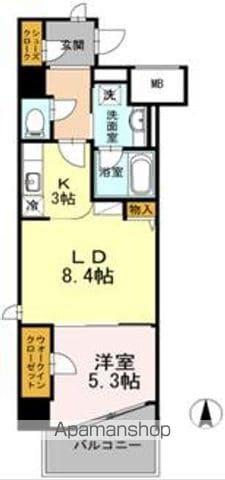 ダイワシティー千種(1LDK/6階)の間取り写真