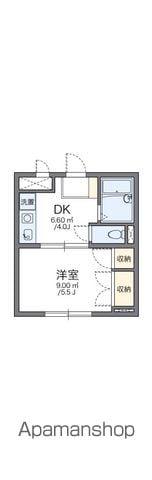 レオパレス新宿A館 1階階 間取り