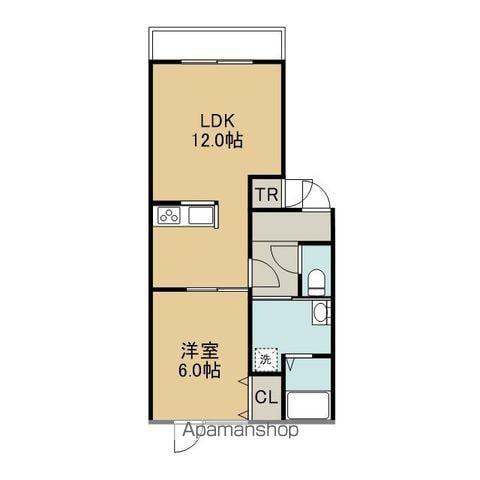 ラフィーネMAI(1LDK/2階)の間取り写真