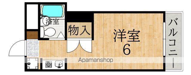 メゾンドヒル(ワンルーム/4階)の間取り写真