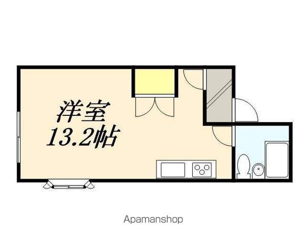 見晴ハイツ(ワンルーム/2階)の間取り写真
