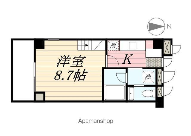 グラウスヒル(1K/3階)の間取り写真