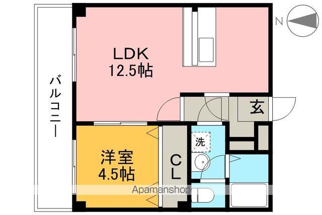 グランパレスパゴダ(1LDK/5階)の間取り写真