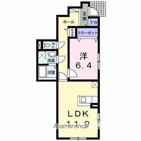 カーサ.エテルノ(1LDK/1階)の間取り写真