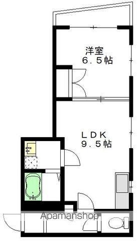 リアコート赤堤(1LDK/1階)の間取り写真