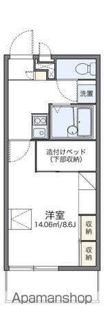 レオパレスアルモニ1番館(1K/3階)の間取り写真