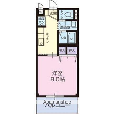 リバーフィールド山口(1K/1階)の間取り写真