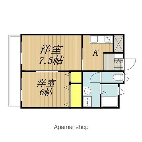 イーウィング(2K/1階)の間取り写真