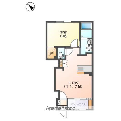 シェーネ フォルム(1LDK/1階)の間取り写真