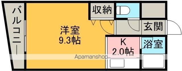 ハイコート文京台ウエスト(1K/1階)の間取り写真