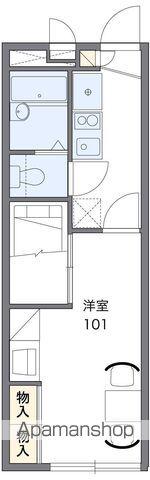 レオパレスEMI(1K/2階)の間取り写真