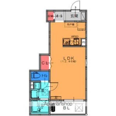 FSTYLE西取石4号館(ワンルーム/1階)の間取り写真