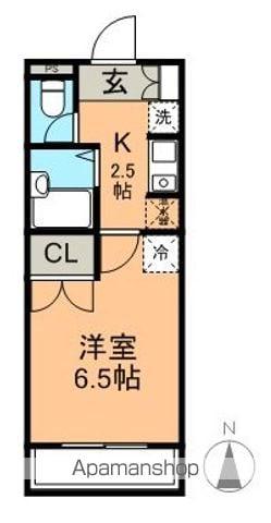 セントラル昭和(1K/2階)の間取り写真
