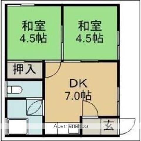 清和ハウス(2DK/2階)の間取り写真