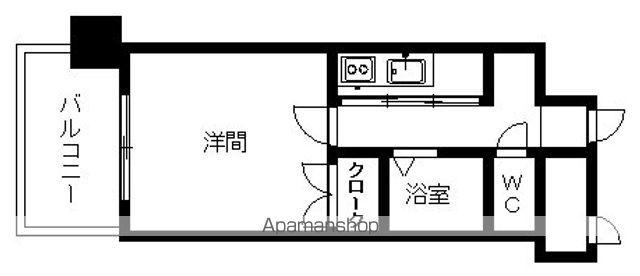 エグゼハクユウ(1K/8階)の間取り写真