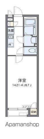 クレイノ新白河(1K/2階)の間取り写真