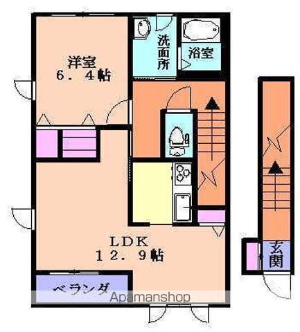 ブランシェ298(1LDK/2階)の間取り写真